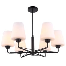 Abbey Iron & Glass 6 Light Pendant